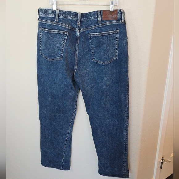 Lands' End Square Rigger Traditional Fit  Straight Denim Jeans Mens 38 - Picture 4 of 15